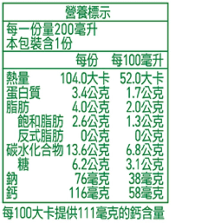 Kuang Chuan Unsweetened Nutri-Grain Nut Milk - 200ml