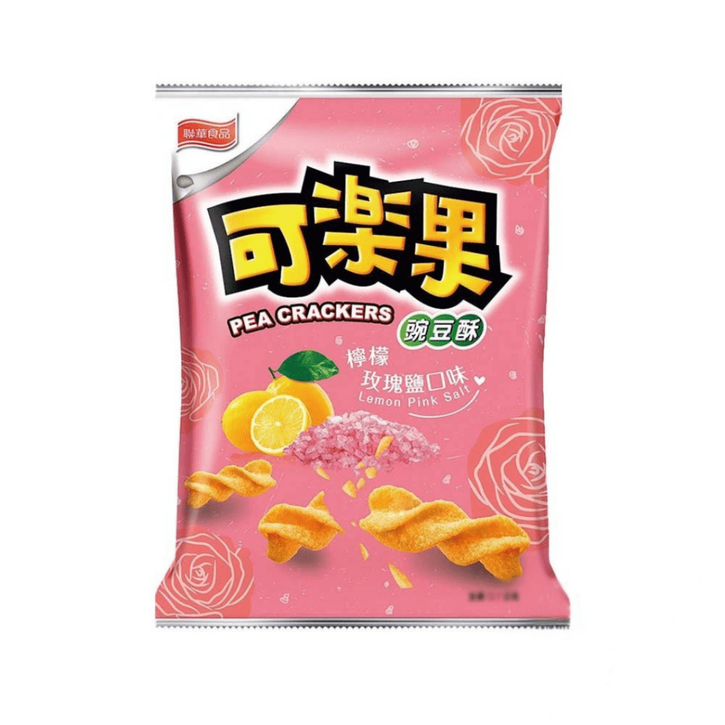 Koloko Pea Crackers Lemon Pink Salt Flavor - 48g