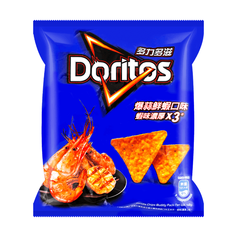 Doritos Taiwan Garlic Shrimp Flavor Corn Chips - 48g