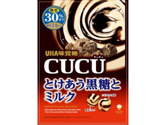 UHA Mikakuto CUCU Brown Sugar & Milk Candy - 80g