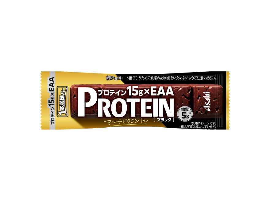 Asahi 1-Pon Manzoku Bar Protein 15g x EAA Black - 39g