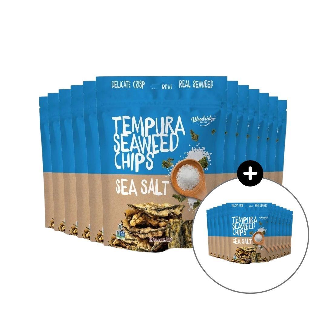 Woodridge Snacks Tempura Seaweed Chips Sea Salt (1.41 oz.) - 40g