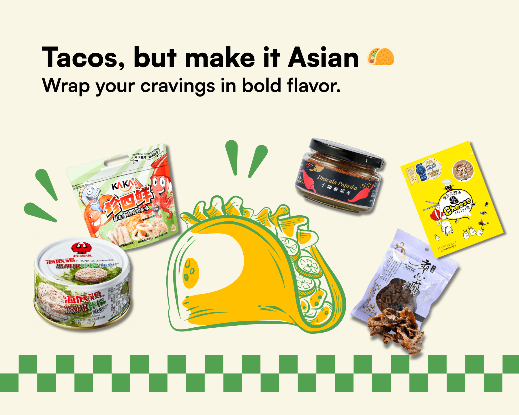 Tacos, but make it Asian 🌮