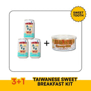 Taiwanese Sweet Breakfast Kit — Breakfast Milk Tea × 3 + Creamy Milk Spread