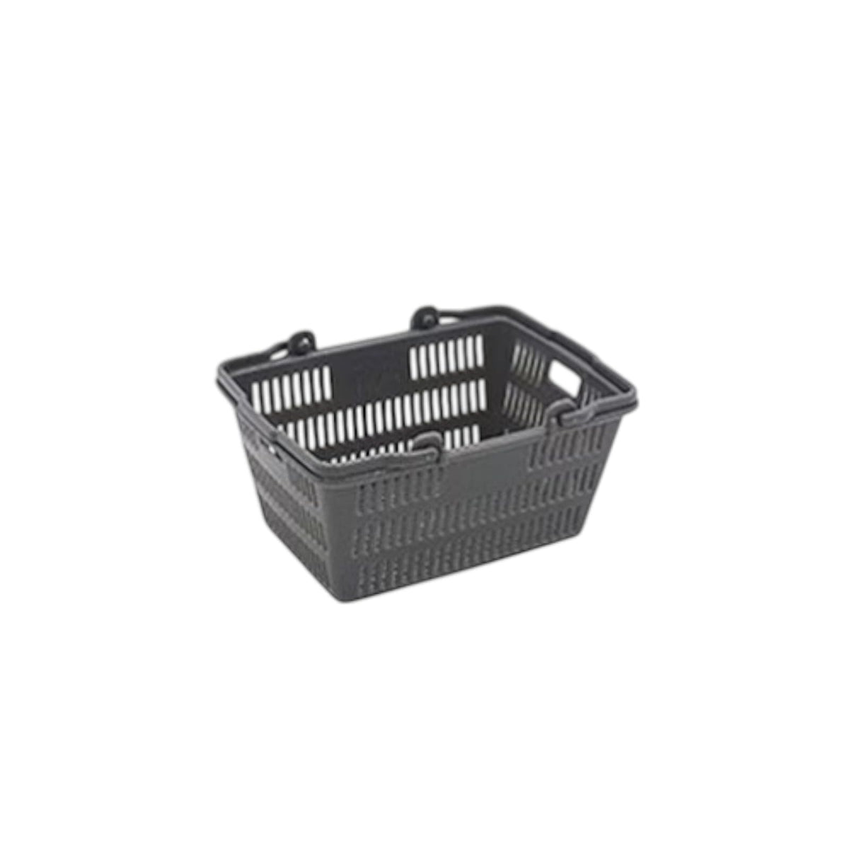 Miniature Japanese Shopping Basket 1/12 Scale - Gray