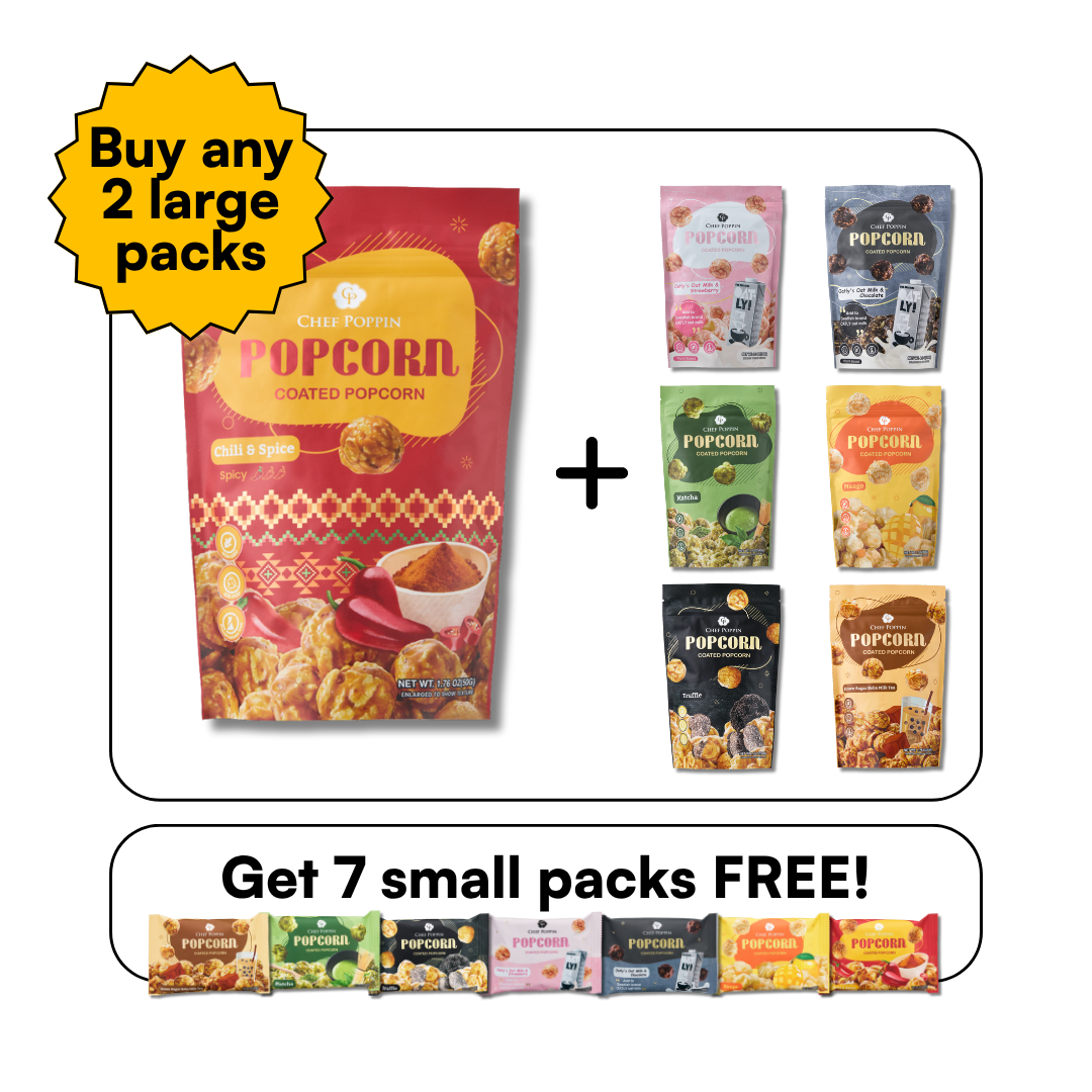 Chef Poppin 辣味香料風味 精品糖衣爆米花 - 50g        