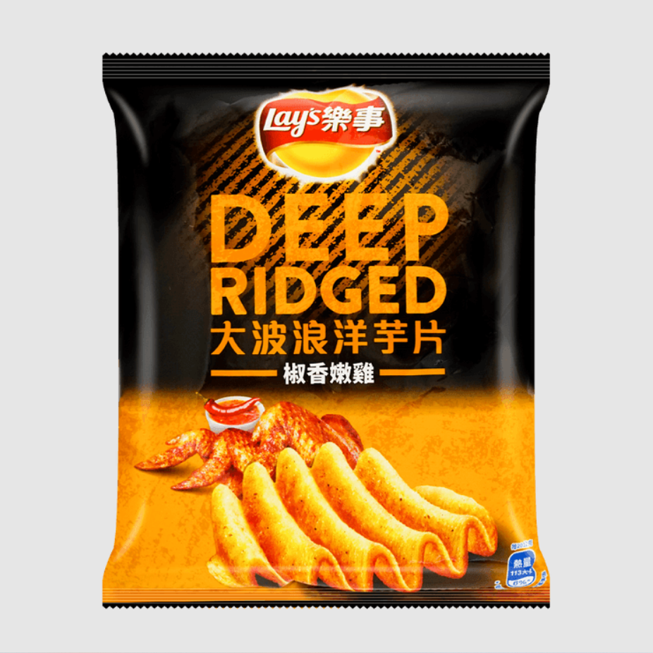 Lay's Deep Ridged Pepper Chicken Flavored Chips - 30.5g
