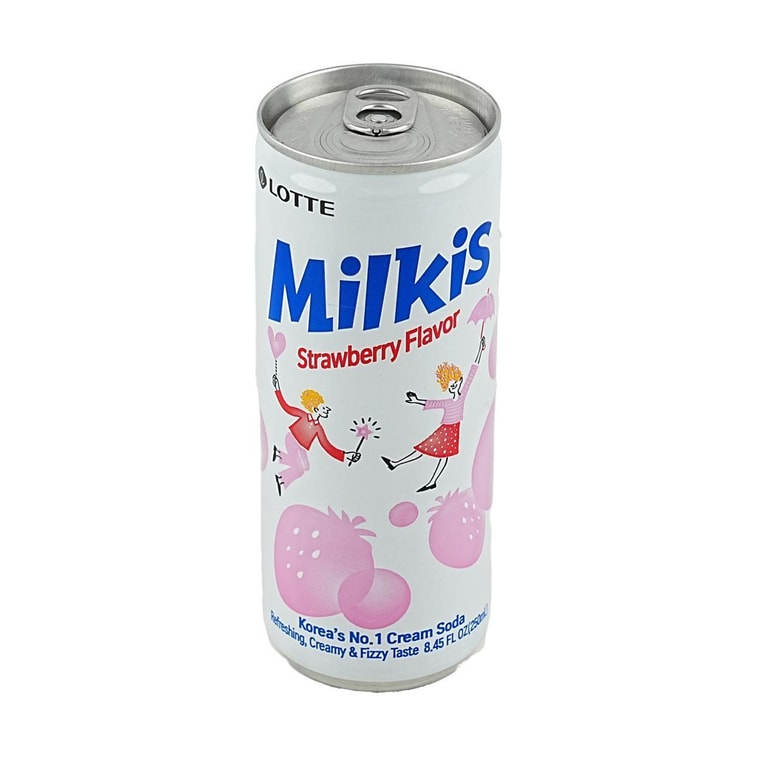 Lotte Milkis Strawberry Flavor - 250ml x 6 Pack