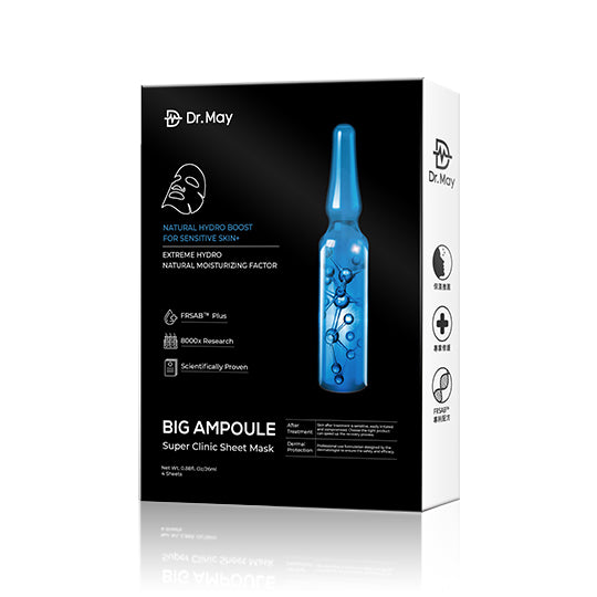 Dr. May Professional Deep Hydration Ampoule Black Sheet Mask - 4 pack