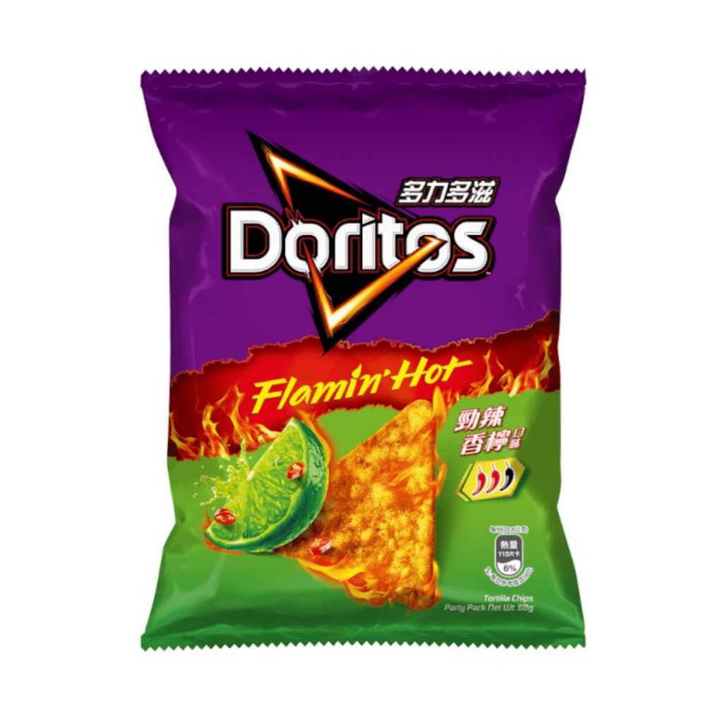 Doritos Taiwan Flamin' Hot Lime Flavor Corn Chips - 68g