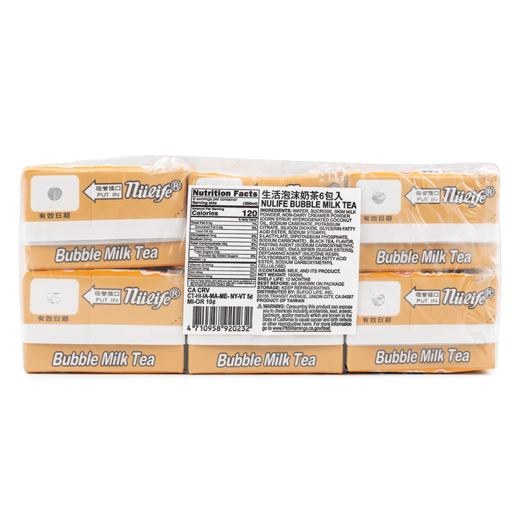 NuLife Bubble Milk Tea - 300ml x 6 Pack