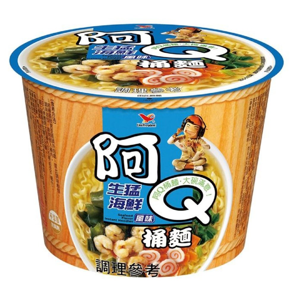 統一阿Q桶麵 生猛海鮮風味 - 98g 