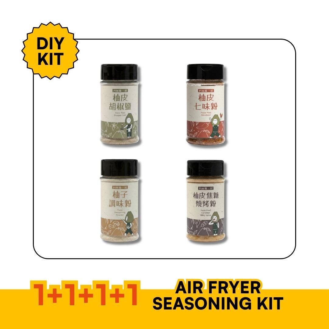 Air Fryer Seasoning Set — 4 Taiwanese Yuzu Peel Spice Blends