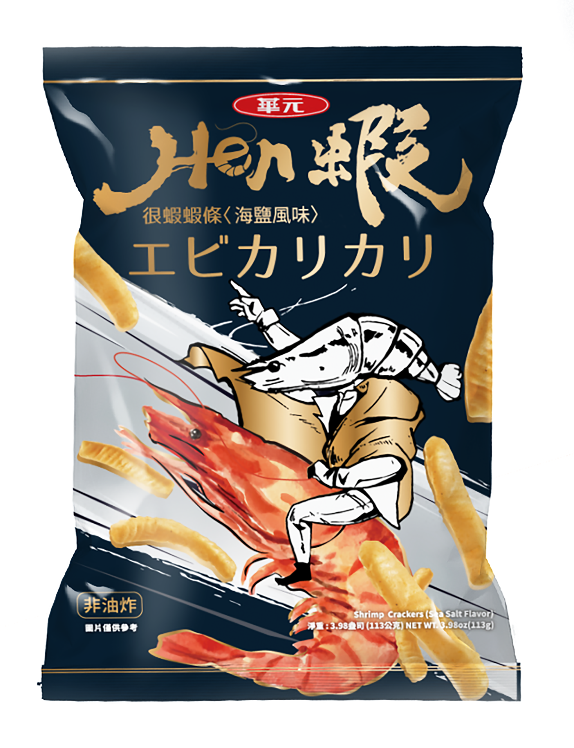 Hen蝦蝦條 嚴選海鹽風味 - 113g 