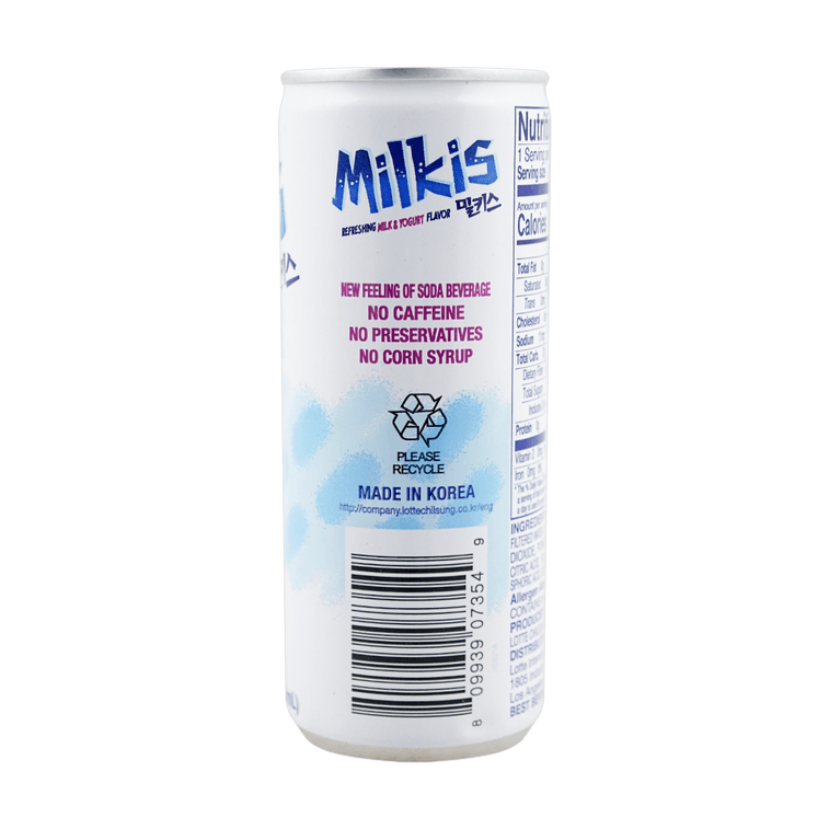 Lotte Milkis Original Flavor - 250ml x 6 Pack