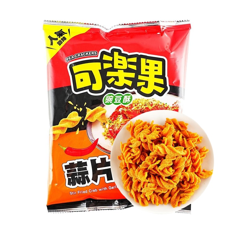 Koloko Pea Crackers Stir Fried Garlic Crab Flavor - 88g
