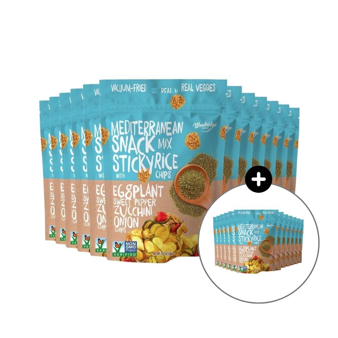 Woodridge Snacks Mediterranean Mix Veggies w/Sticky Rice Chips (1.06 Oz.) - 30g