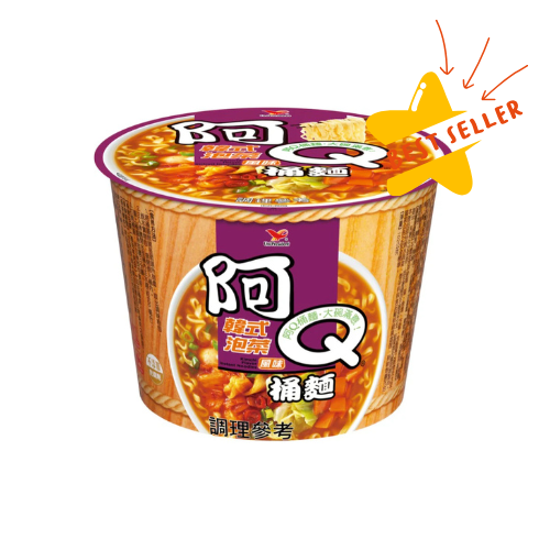 Uni-President A-Q Bucket Noodles Korean Kimchi Flavor - 102g