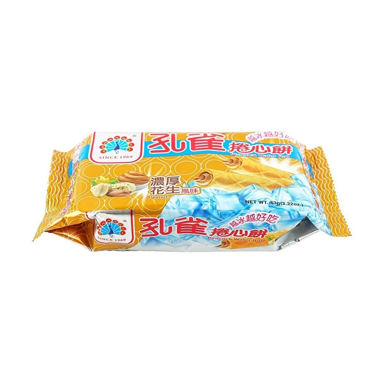 孔雀捲心餅 濃厚花生 - 63g