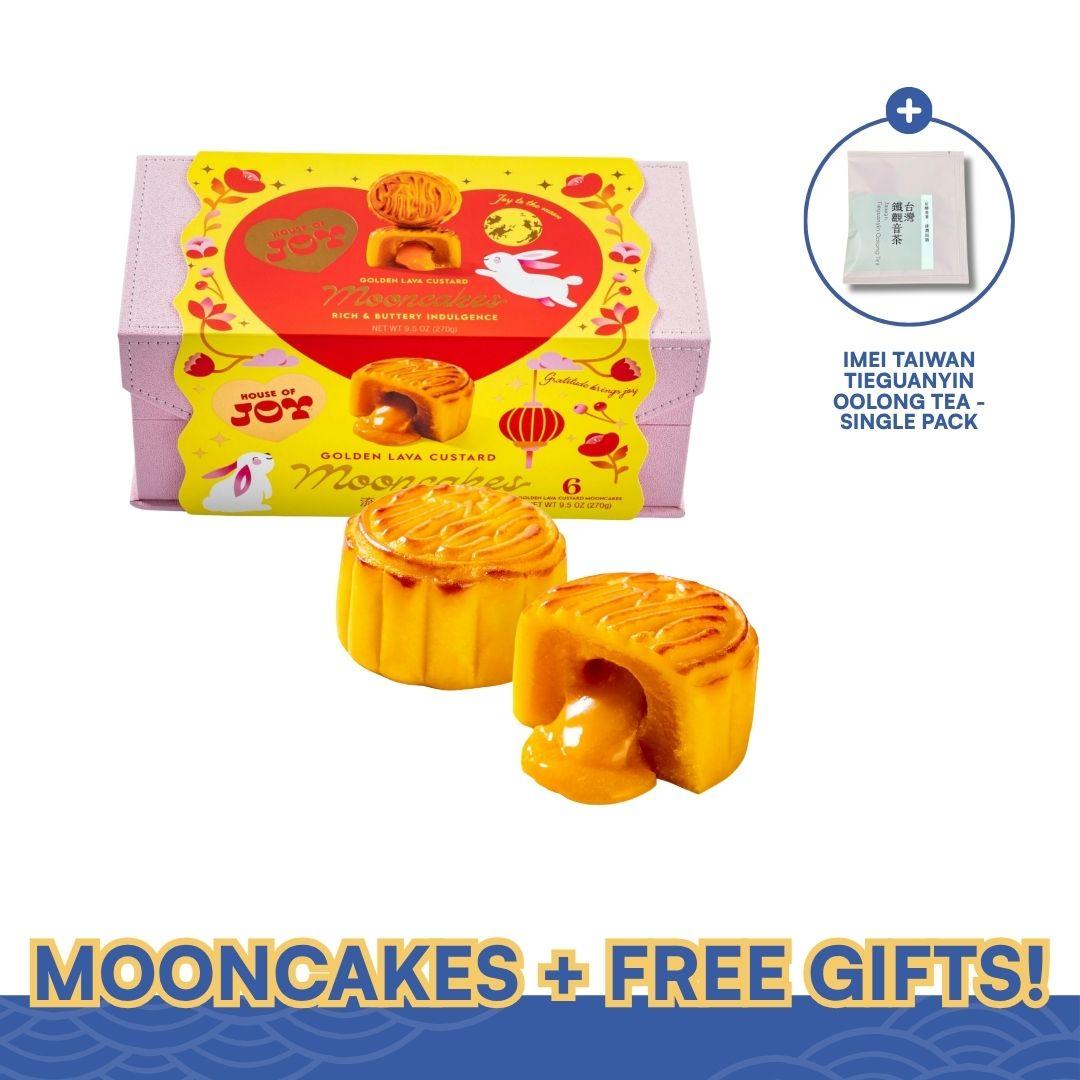 House of Joy Golden Lava Custard Mooncakes - 270g