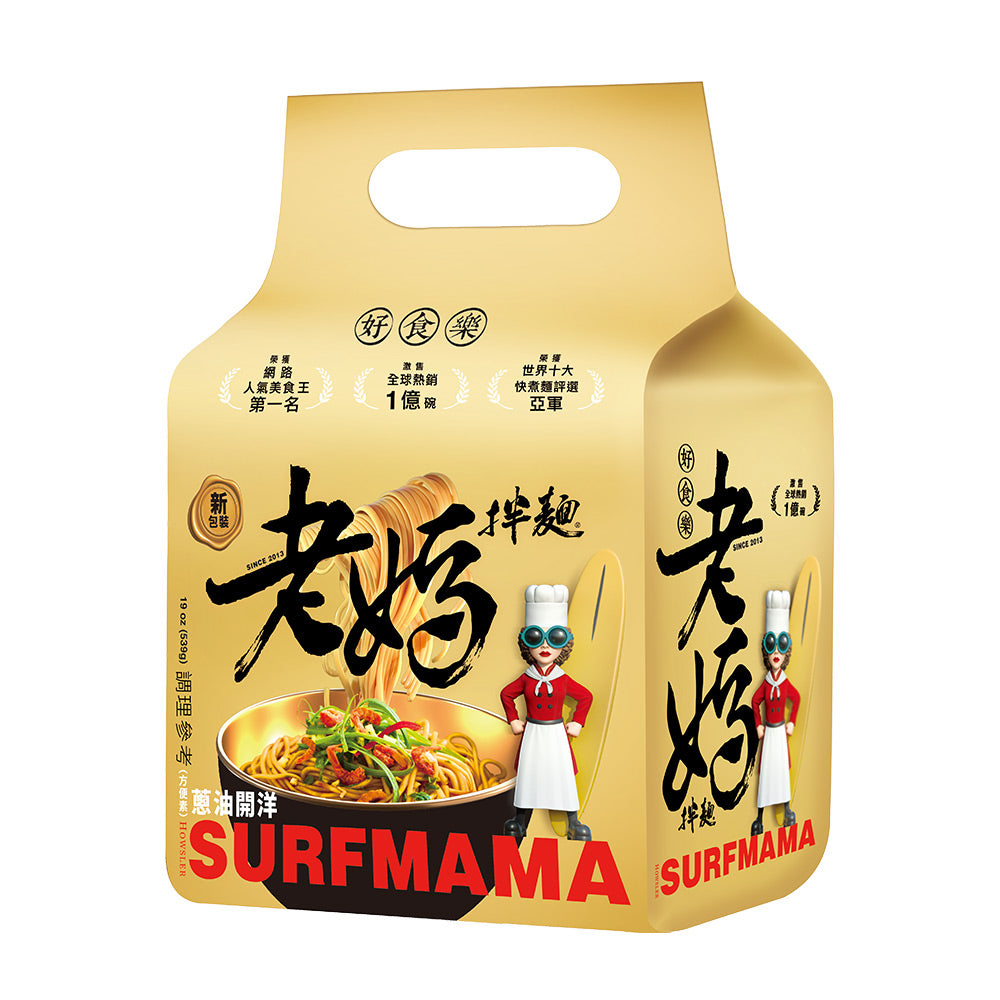老媽拌麵 蔥油開洋口味 (4份/袋)
