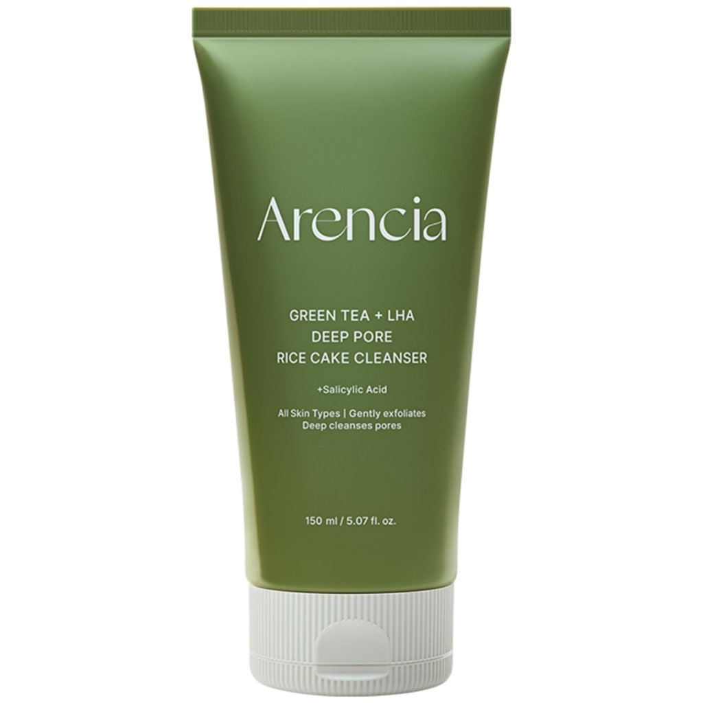 Arencia Green Tea + LHA Deep Pore Rice Cake Cleanser - 150g