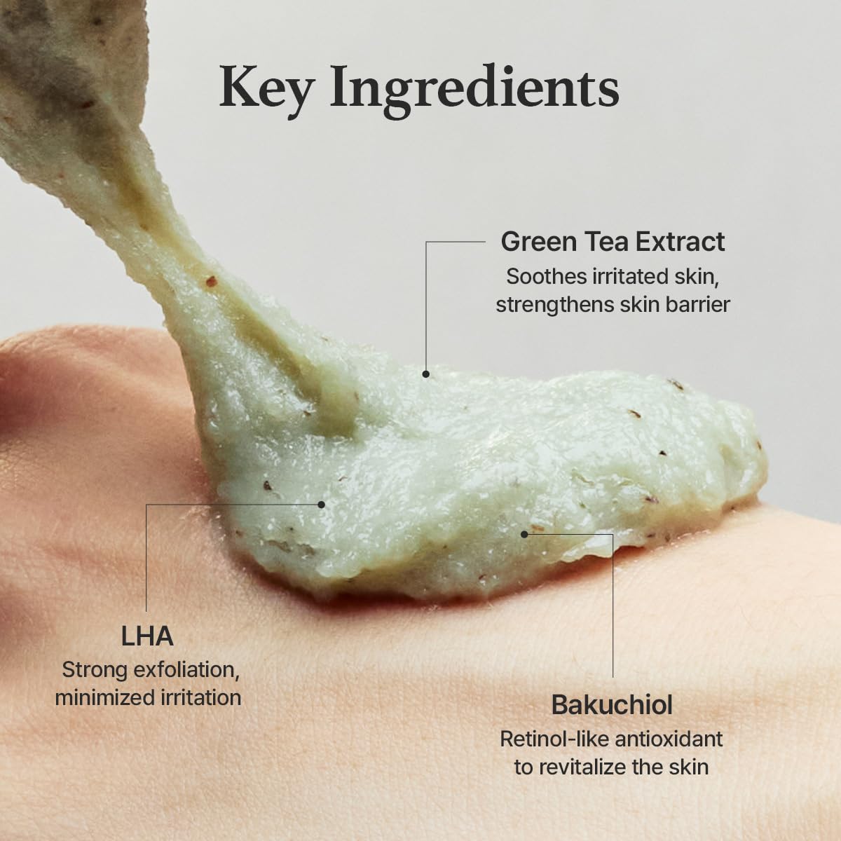 Arencia Green Tea + LHA Deep Pore Rice Cake Cleanser - 150g