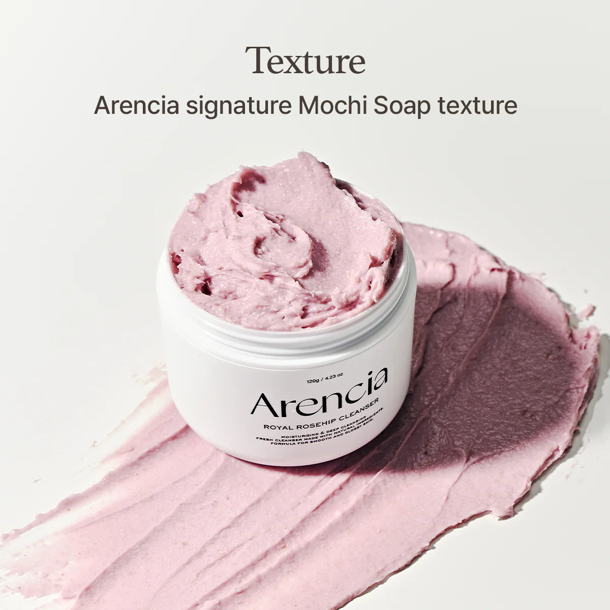 Arencia Fresh Rosehip Rich Mochi Cleanser - 120ml