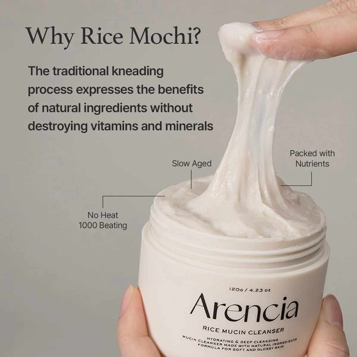 Arencia Rice Mucin Cleanser - 120g