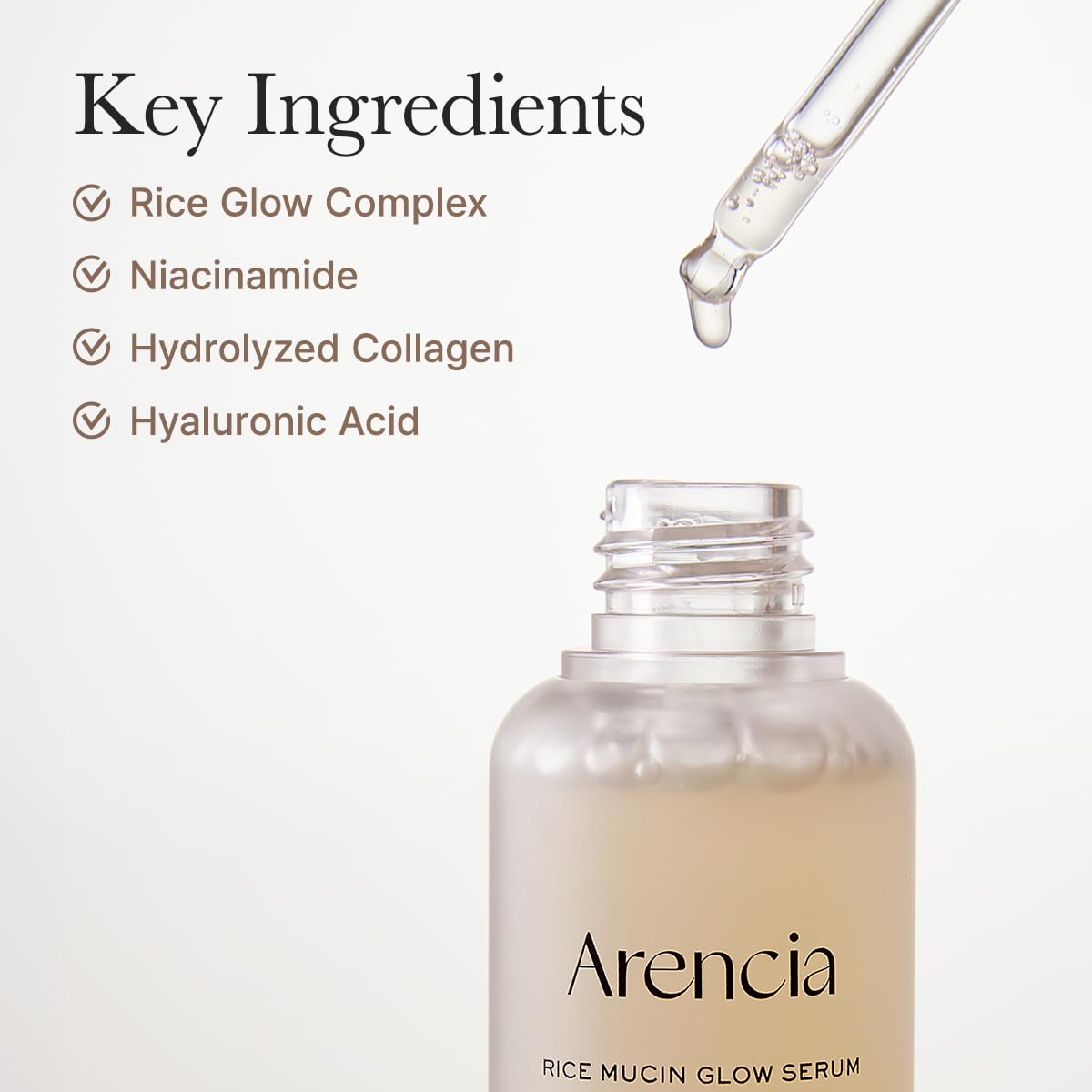 Arencia Rice Mucin Glow Serum - 30ml