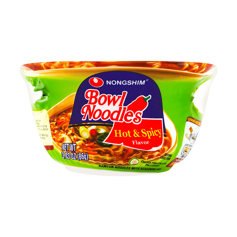 NONGSHIM Bowl Noodle Soup Hot & Spicy Flavor - 86g
