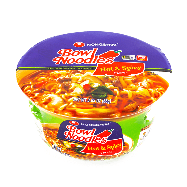 NONGSHIM Bowl Noodle Soup Hot & Spicy Flavor - 86g