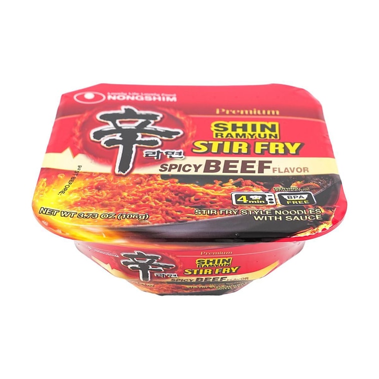 農心辛辣牛肉炒麵方碗 - 106g