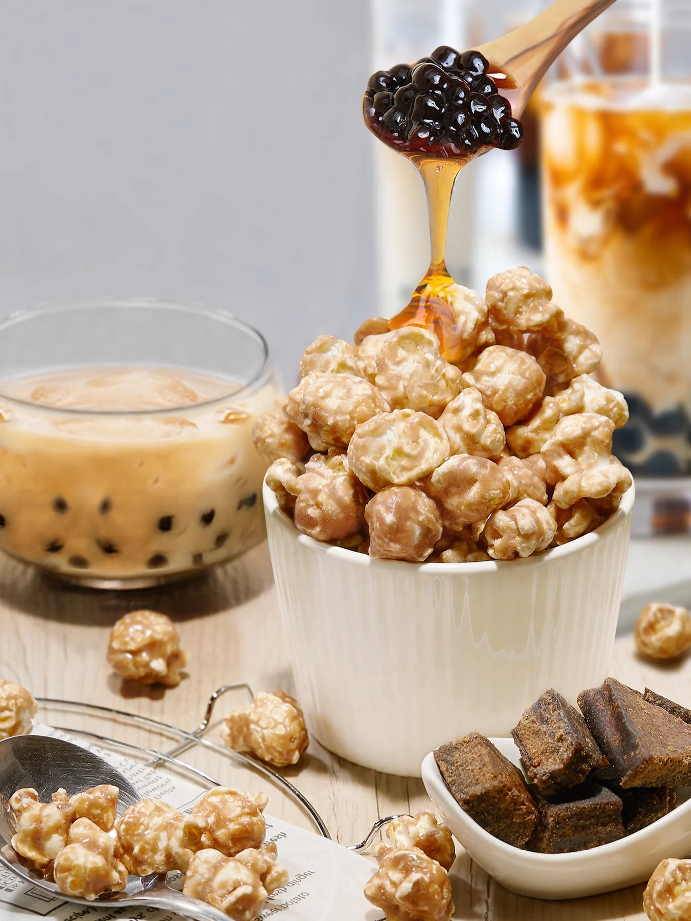 Chef Poppin Brown Sugar Boba Milk Tea Gourmet Coated Popcorn - 85g