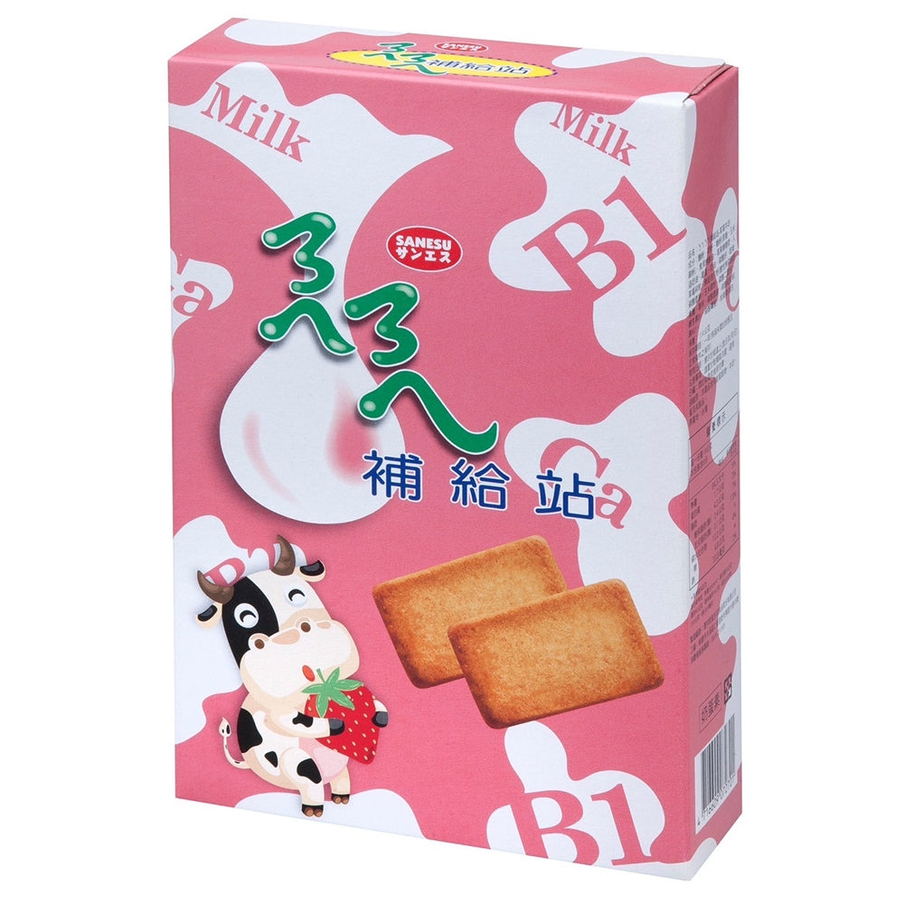Chu Shui Hsuan Nei Nei Supply Station Strawberry Milk Biscuits - 114g