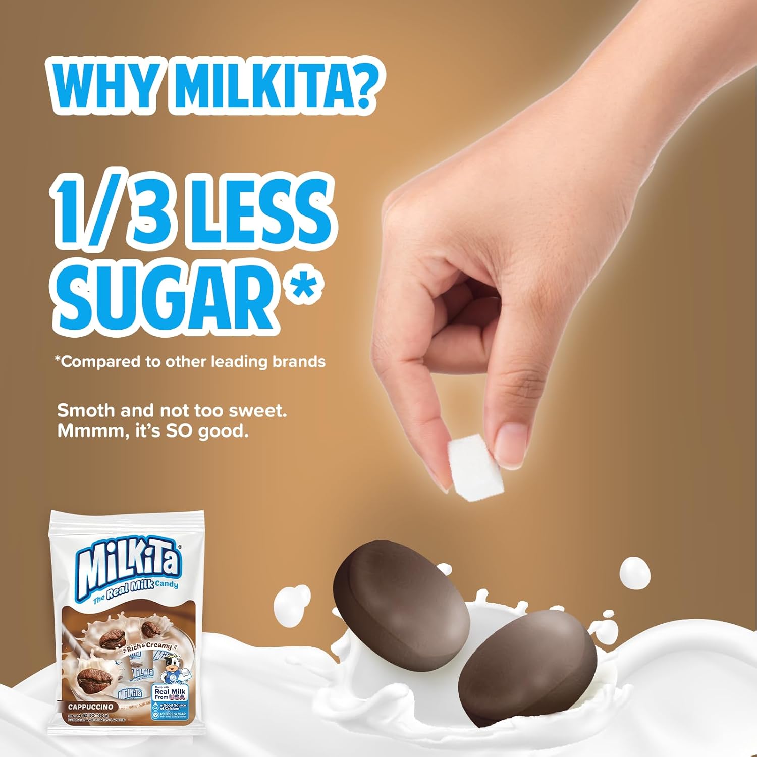 Milkita Real Milk Candy Cappuccino Flavor - 100g