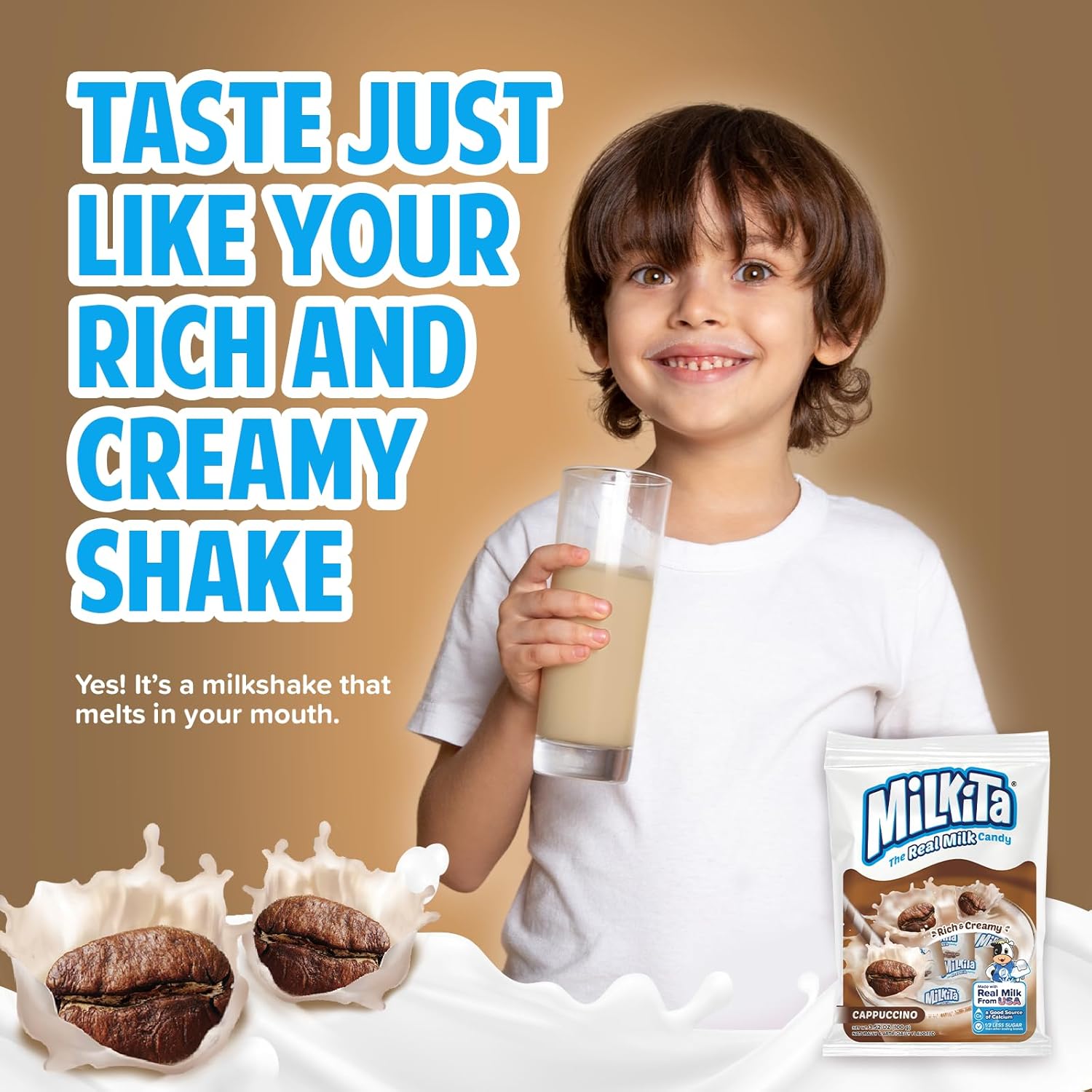 Milkita Real Milk Candy Cappuccino Flavor - 100g