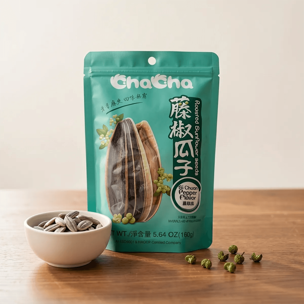 Chacha Roasted Sunflower Seeds Sichuan Pepper Flavor - 160g