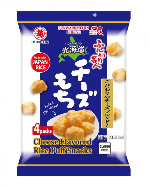 Echigo Senka Cheese Flavored Rice Puff Snacks - 66g