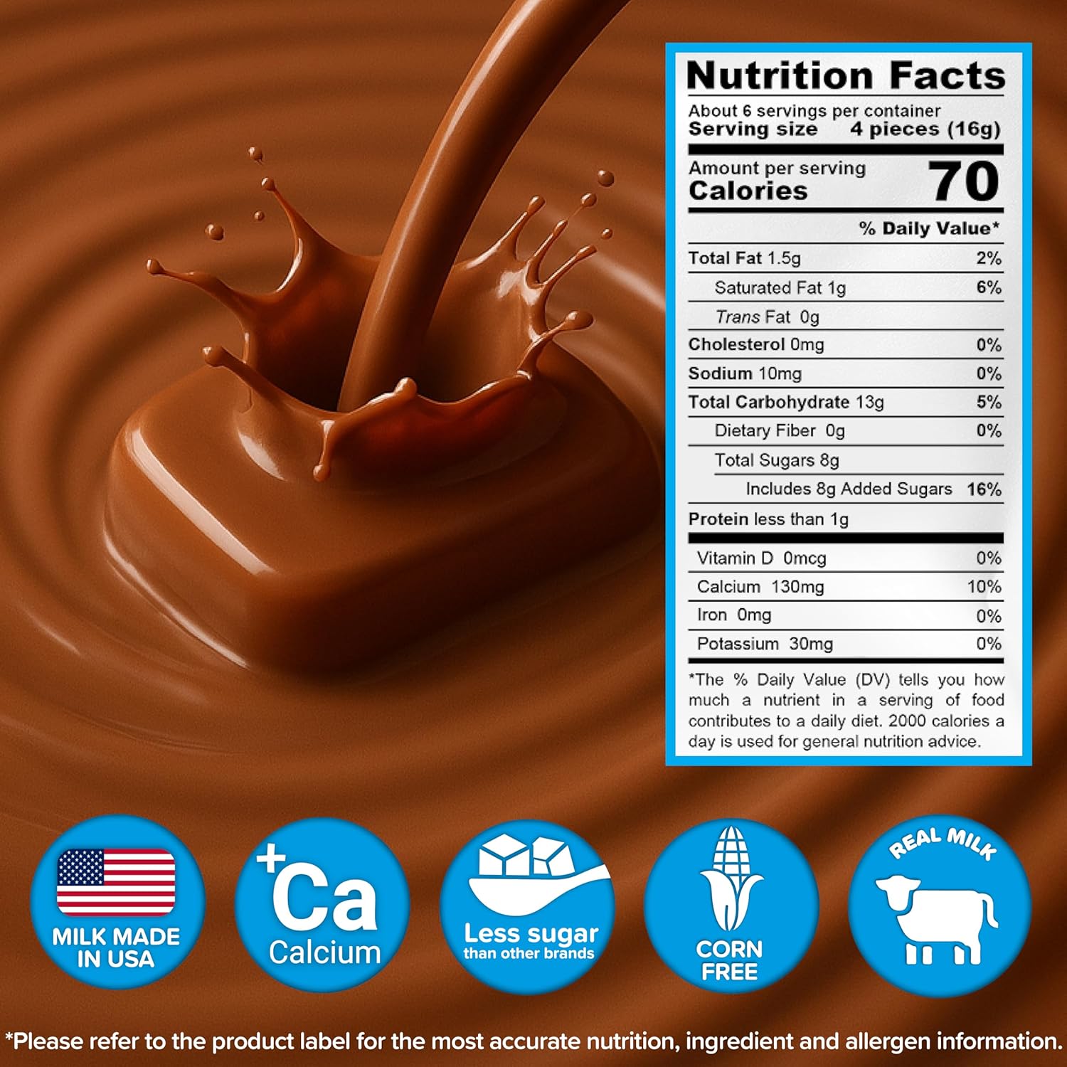 Milkita Real Milk Candy Chocolate Flavor - 100g