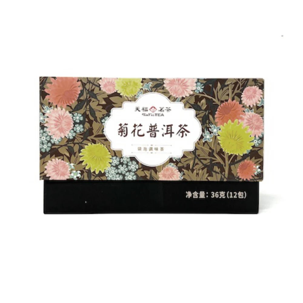 Ten Fu Chrysanthemum Pu Erh Tea Bags - 3g x 12 bags