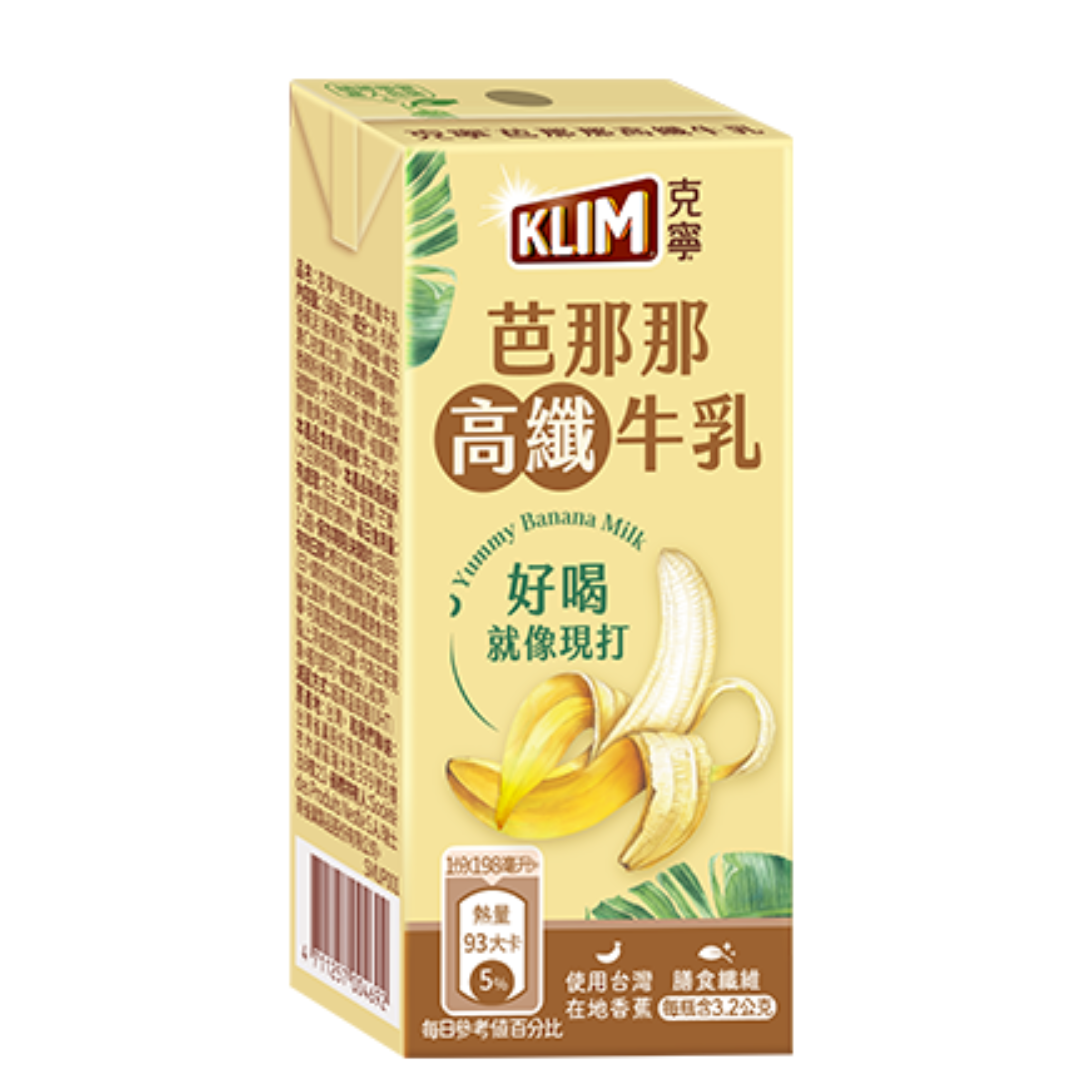 克寧芭那那高纖牛乳 - 198ml