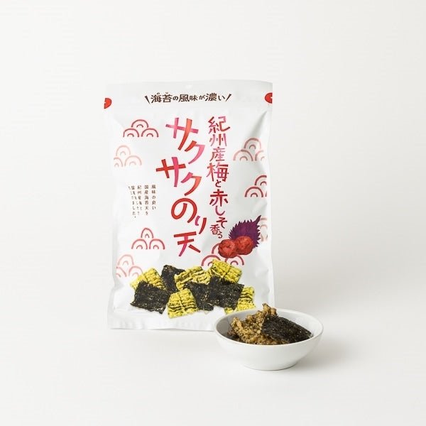 Crispy Nori Tempura with Kishu Plum & Red Shiso - 80g