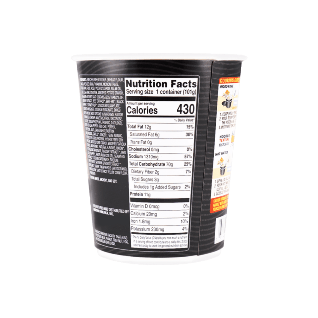 NONGSHIM Cup Noodle Shin Black Style - 101g