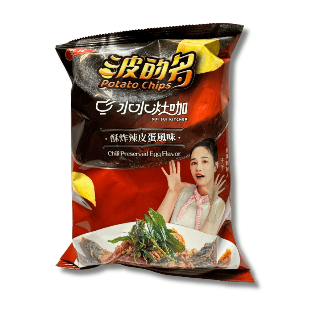 Hua Yuan x Sui Sui Kitchen Clili Preserved Egg Flavor Chips - 72g