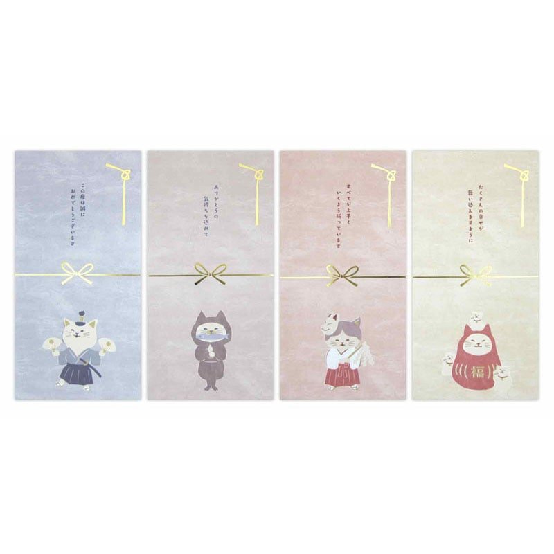 Envelopes – Japanese Style Cat 3pcs (Pack of 4)