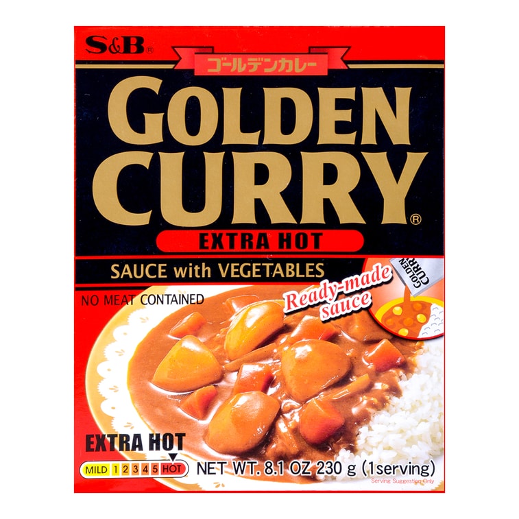 S&B Golden Curry Extra Hot Flavor - 230g