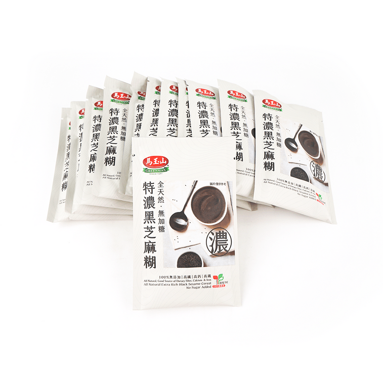 Greenmax Natural Extra Rich Black Sesame Cereal - 30g x 12 Pack