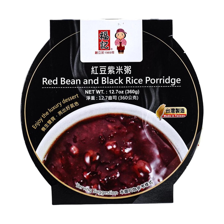 福車小豆と黒米のお粥 - 360g