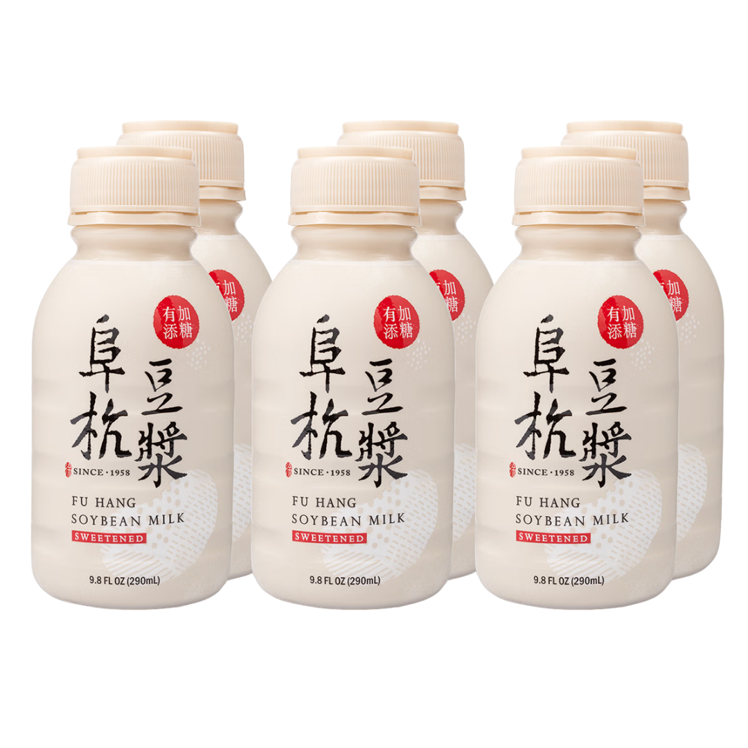 Fu Hang Sweetened Soy Milk - 290ml x 6 Pack